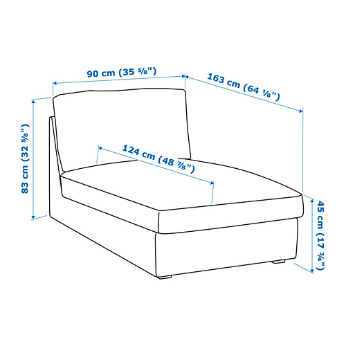 KIVIK, chaiselongue. 7 of 7 open dialog