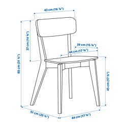 Measurement Illustration - LISABO chair