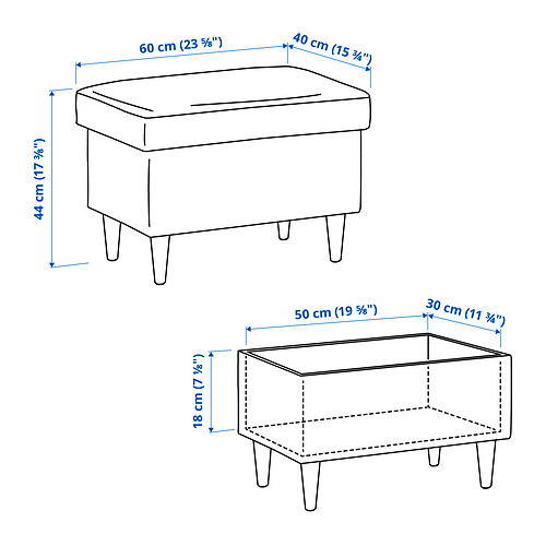 STRANDMON, sillón de orejas+reposapiés. 8 de 8 abrir diálogo