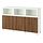 Select colour variation: LAPPVIKEN brown walnut effect / SINDVIK white clear glass