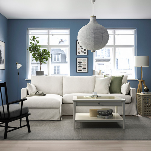 HYLTARP, 3-seat sofa with chaiselongue left. 2 of 6 open dialog