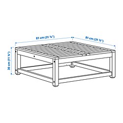 Measurement Illustration - NÄMMARÖ modular coffee table outdoor