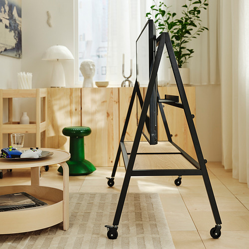 Measurement Illustration - YXSTABY Gaming tv stand on castors