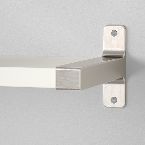 Estantería de pared moderna con soporte metálico