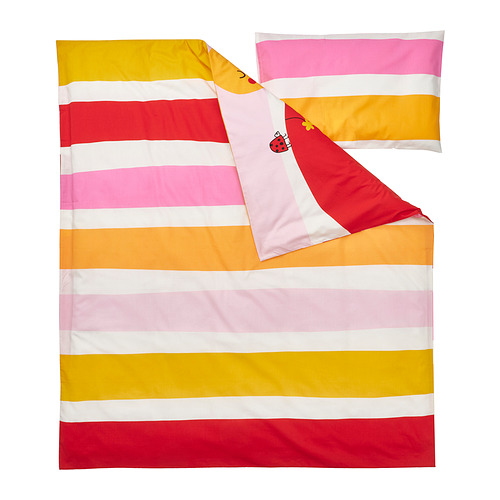 GRÖNFINK, cover de duvet con funda almohada para cuna. 3 de 7 abrir diálogo