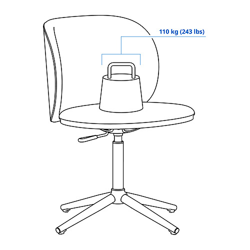 KRYLBO, swivel chair. 3 of 8 open dialog