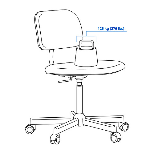 BLECKBERGET, swivel chair. 4 of 11 open dialog