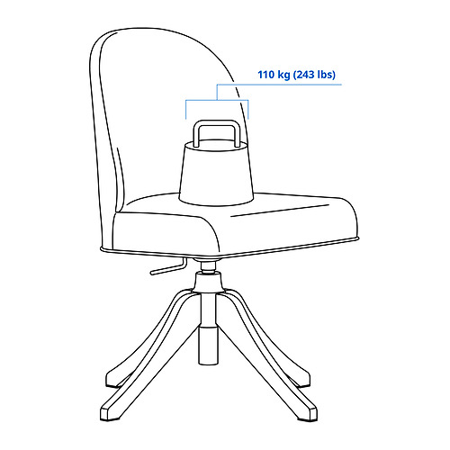 ROSENTORP, swivel chair. 4 of 8 open dialog