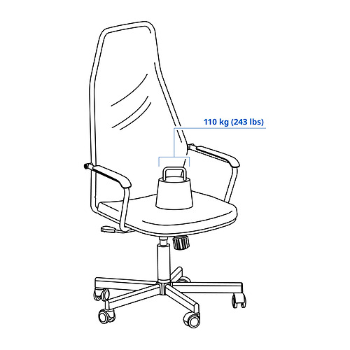 HUVUDSPELARE, sillón para gaming. 4 de 9 abrir diálogo