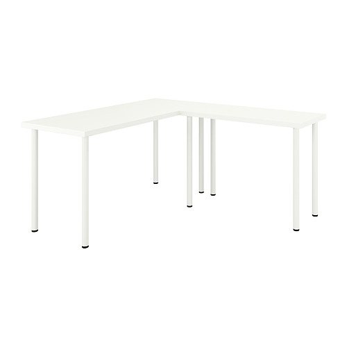 Measurement Illustration - LAGKAPTEN/LINNMON L-shaped desk