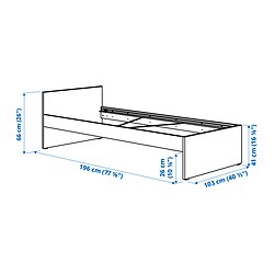 Measurement Illustration - VIHALS bed frame