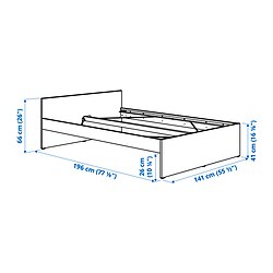 Measurement Illustration - VIHALS bed frame