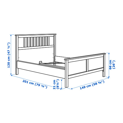 HEMNES, cama Full con colchón. 16 de 16 abrir diálogo