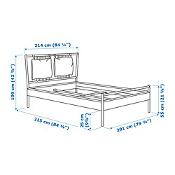Measurement Illustration - BJÖRKSNÄS Bed King
