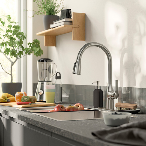 MACKSJÖN, pull down kitchen faucet with spray. 2 of 7 open dialog