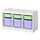 Select colour variation: white light green/lilac