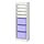 Select colour variation: white/lilac, 18 1/8x11 3/4 "x57 1/8 "