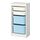 Select colour variation: white/light blue, 18 1/8 "x11 3/4 "x37 "