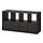 Select colour variation: with 2 doors/with 4 drawers black-brown