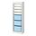 Select colour variation: white white/light blue, 18 1/8x11 3/4 "x57 1/8 "