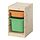 Select colour variation: light white stained pine light orange/bright green