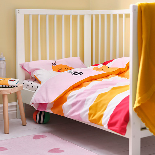 GRÖNFINK, cover de duvet con funda almohada para cuna. 5 de 7 abrir diálogo