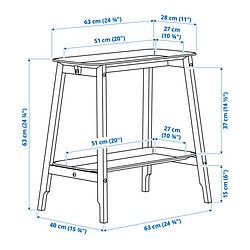 Measurement Illustration - ALPVIDE plant stand