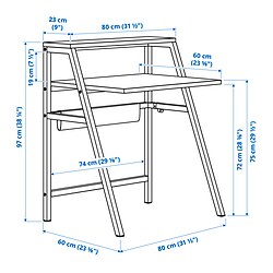 Ilustración de medidas - MITTPLAN escritorio