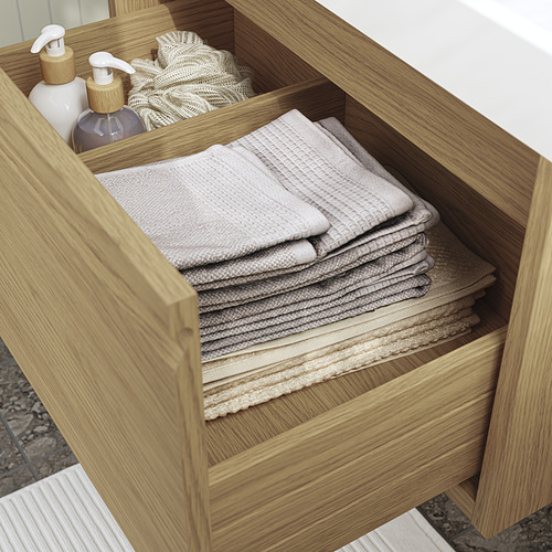 ÄNGSJÖN / BACKSJÖN, Bathroom vanity with drawers and sink. 4 of 8 open dialog