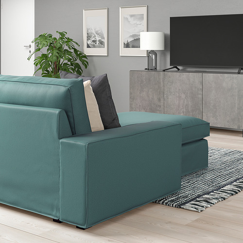 KIVIK, sofá de 4 plazas con chaiselongue. 4 de 9 abrir diálogo