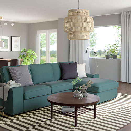 KIVIK, 3 seat sofa with chaiselongue. 2 of 9 open dialog