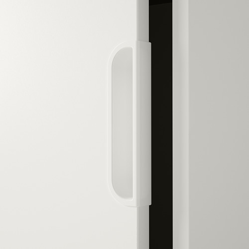 Mueble moderno blanco con asa elegante; Diseño de calidad para un almacenamiento organizado.