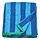 Select colour variation: bright blue/light blue stripe, 39x59 "