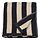 Current variation: black/light beige stripe, 39x59 "