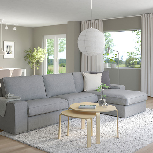 KIVIK, 4 seat sofa with chaiselongue. 2 of 9 open dialog