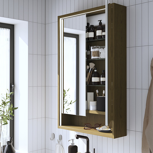 FAXÄLVEN, mirror cabinet w built-in lighting. 4 of 5 open dialog