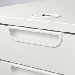 Measurement Illustration - GALANT 3-drawer filing cabinet with wheels