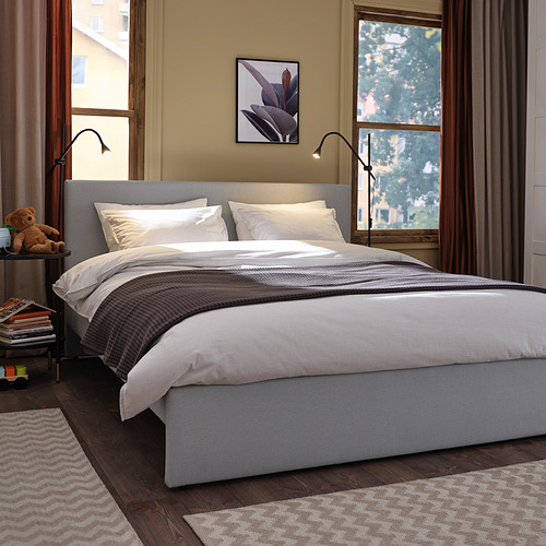 GLADSTAD, upholstered bed Full. 3 of 9 open dialog