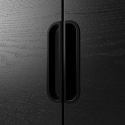 Measurement Illustration - GALANT cabinet with doors
