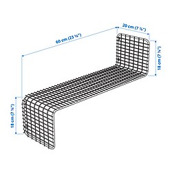 Ilustración de medidas - SVENSHULT estante de pared