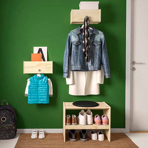 RAGGBERG, coat rack with shelf. 2 of 6 open dialog