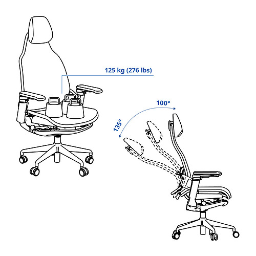 BÄSTBOLL, sillón para gaming. 4 de 12 abrir diálogo