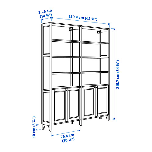 GULDDRAGARE, bookcase with 4 doors . 5 of 5 open dialog