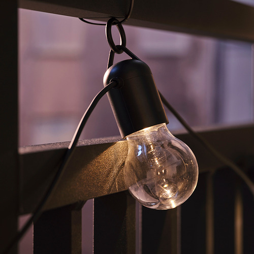 SVARTRÅ, LED string light with 12 lights. 3 of 4 open dialog