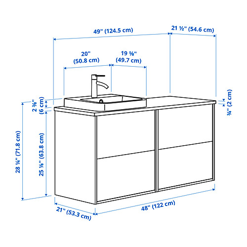 ÄNGSJÖN / BACKSJÖN, tocador de baño. 8 de 8 abrir diálogo