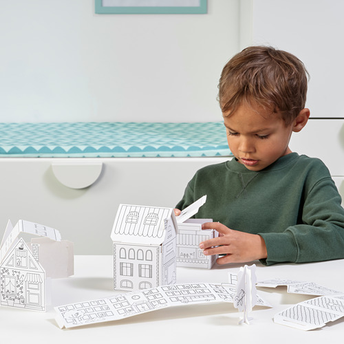 MÅLA, 10-piece cardboard town template set. 4 of 12 open dialog