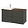 Select colour variation: Dark grey / brown walnut effect