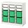 Select colour variation: room divider/white bright green, 39 "x17 3/8 "x37 "