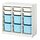 Select colour variation: room divider/white light blue, 39 "x17 3/8 "x37 "