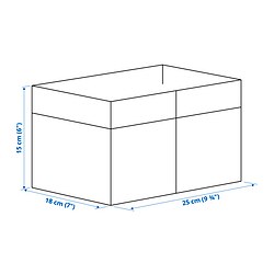 Ilustración de medidas - DRÖNA caja, juego de 3